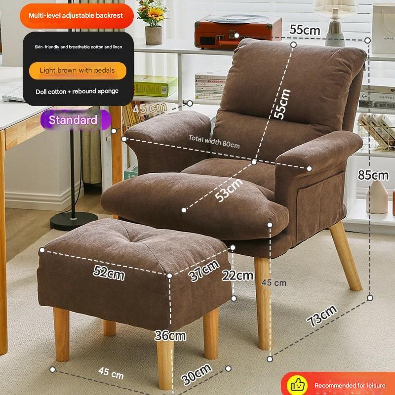 Cotton and linen style light brown   pedal [standard style]