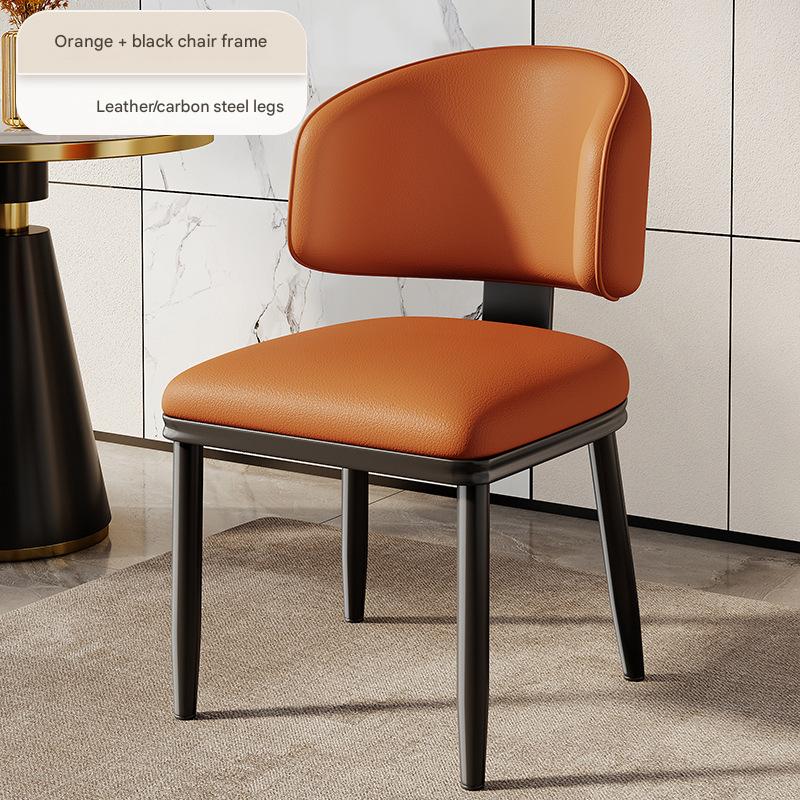 Orange   black chair frame