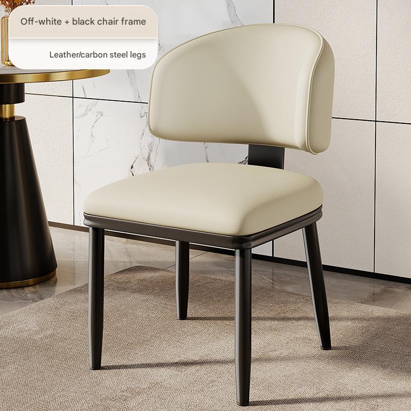 Off-white   black chair frame