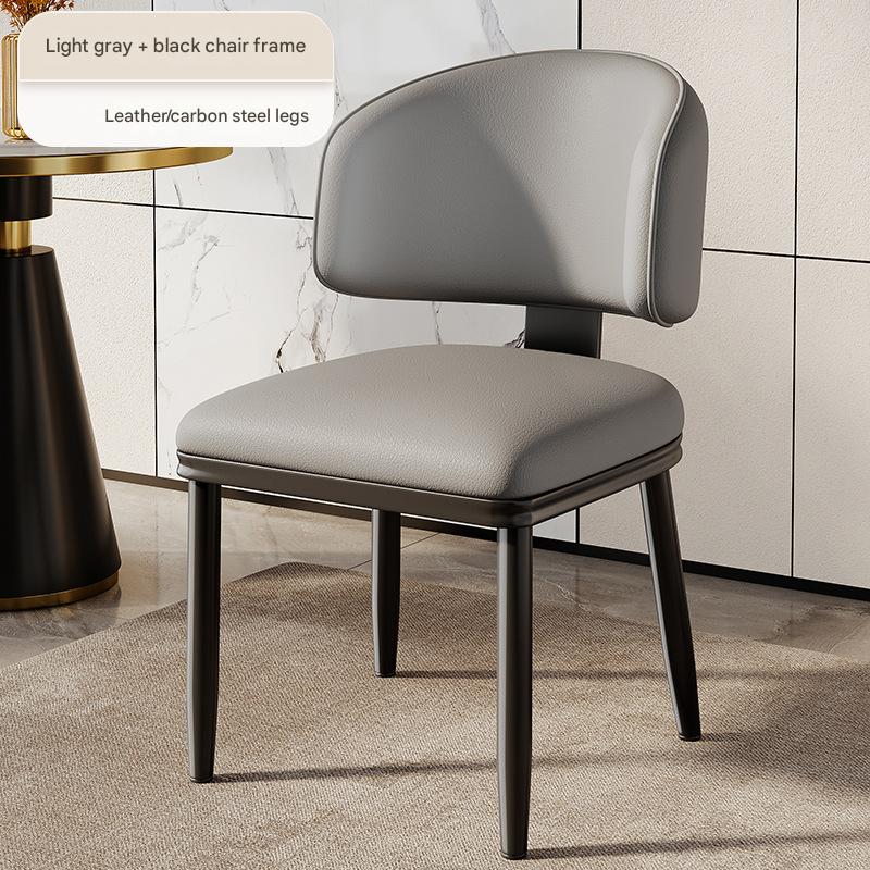 Light gray   black chair frame