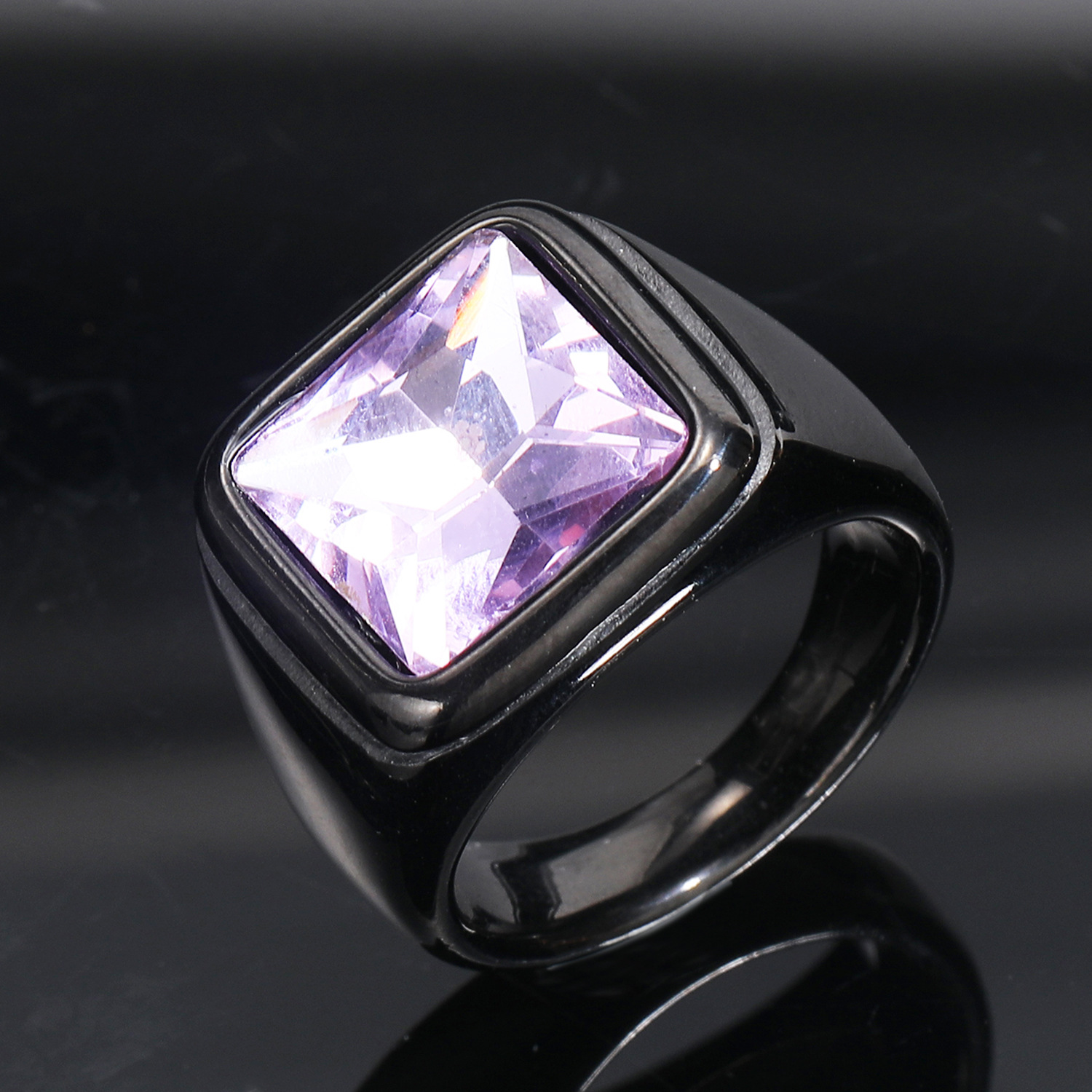 36:Black purple gem