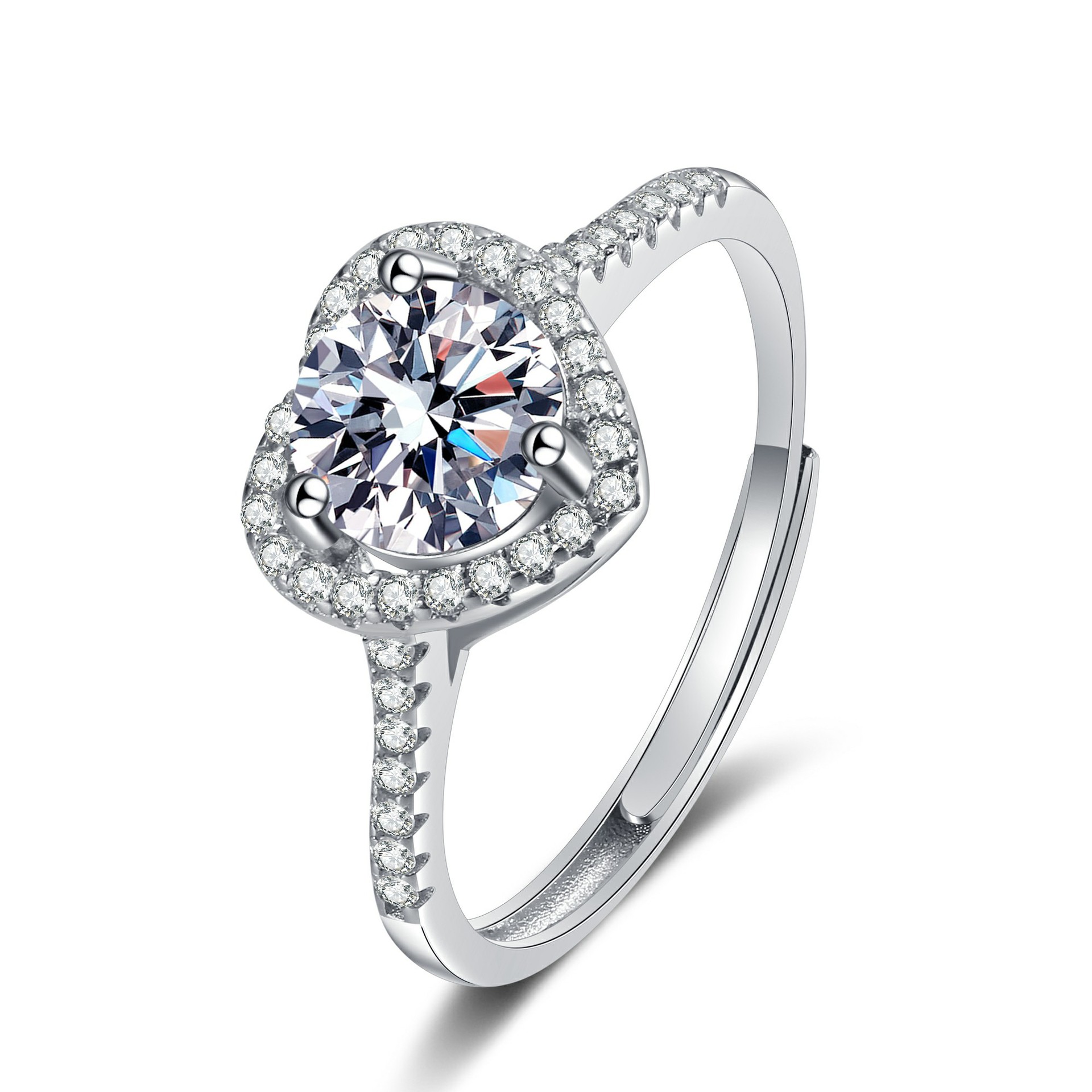 3:Love ring (white diamond)