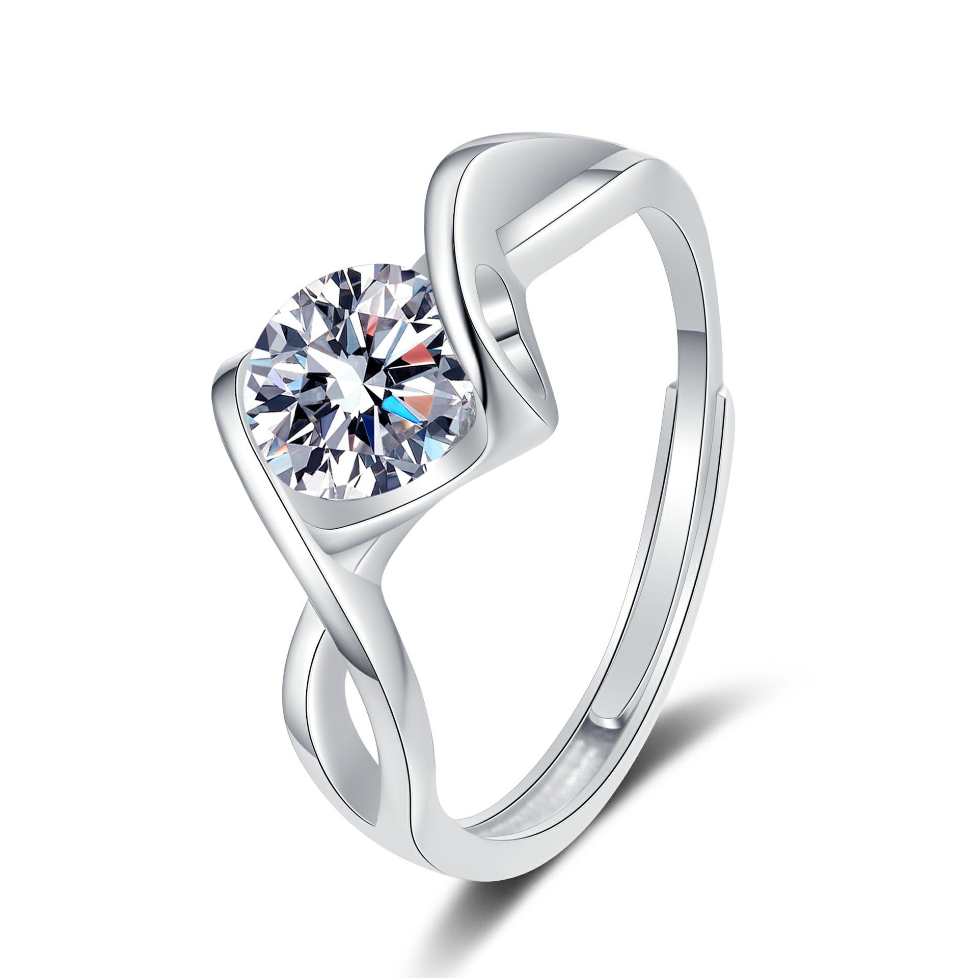 9:Angel Kiss Ring (White Diamond)