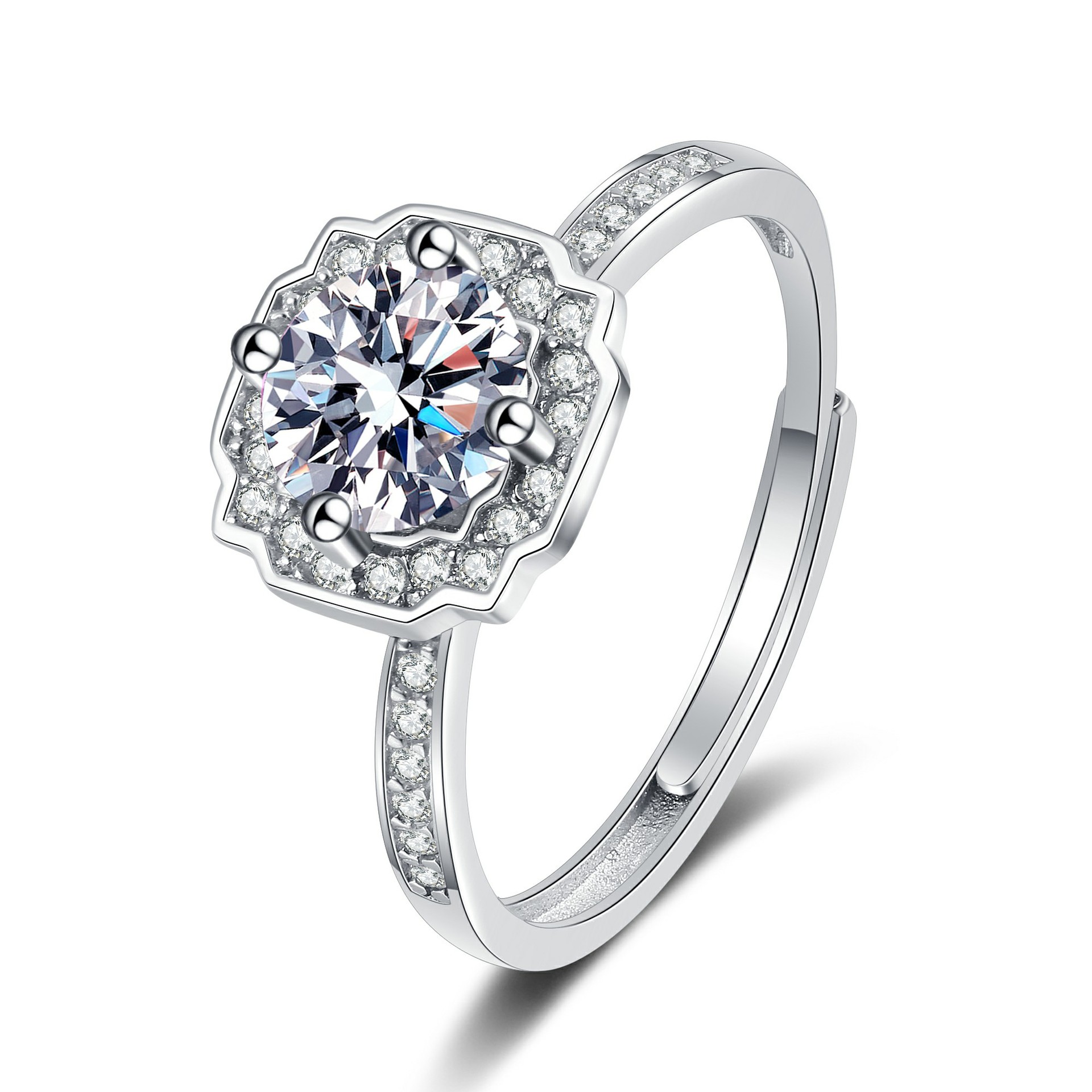 11:Hai Rui ring (white diamond)