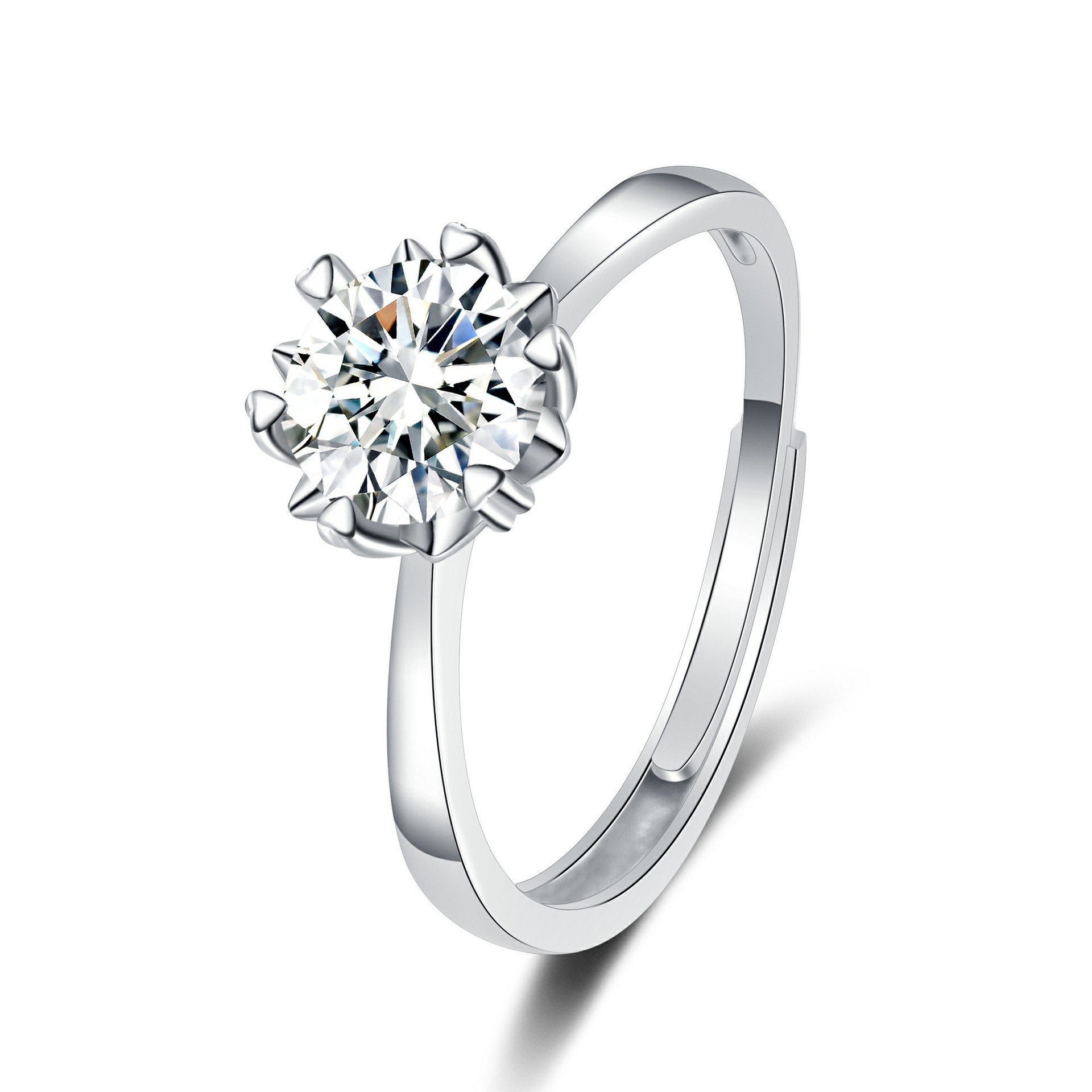 13:Snowflake Arm Ring (White Diamond)