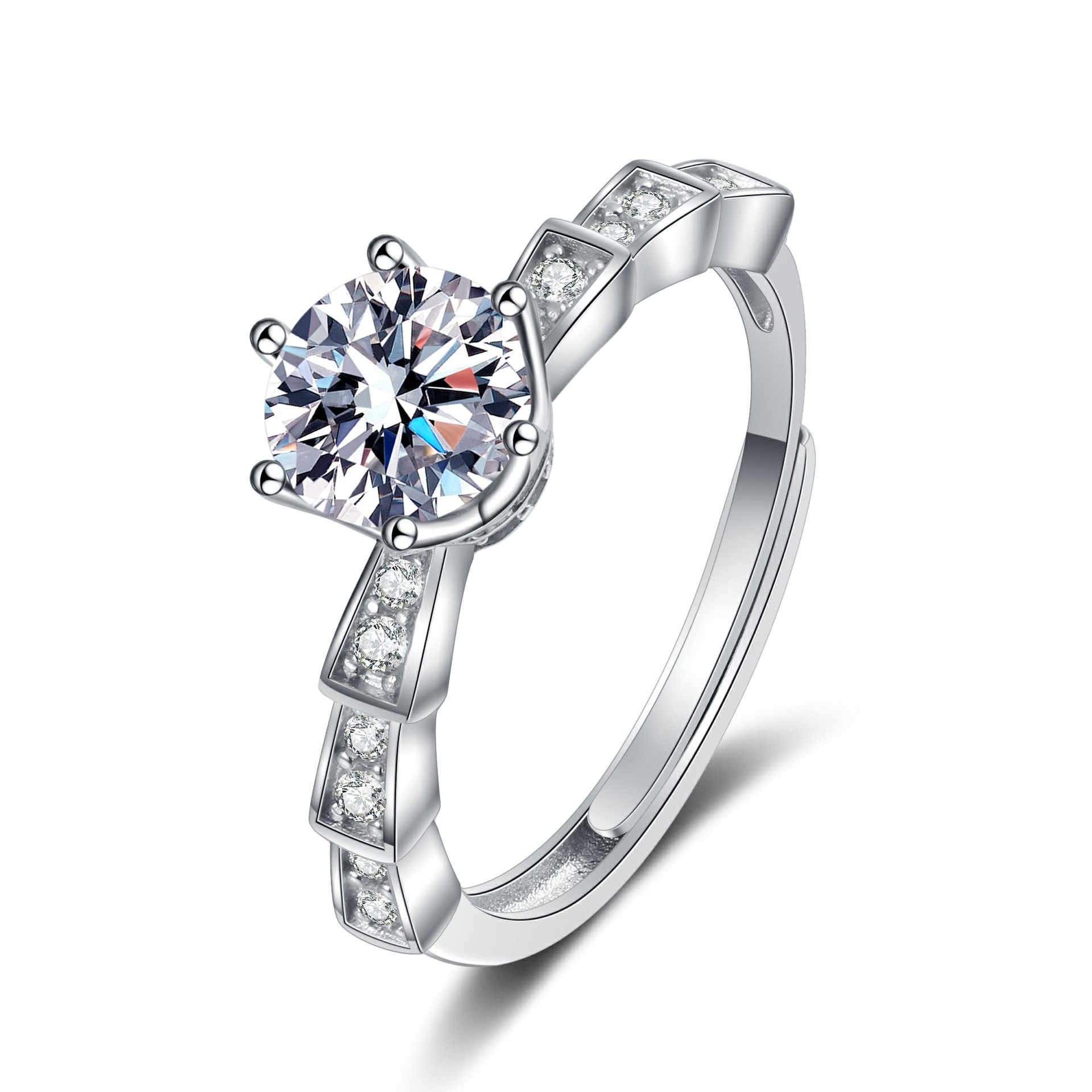 24:Snake Ring (White Diamond)