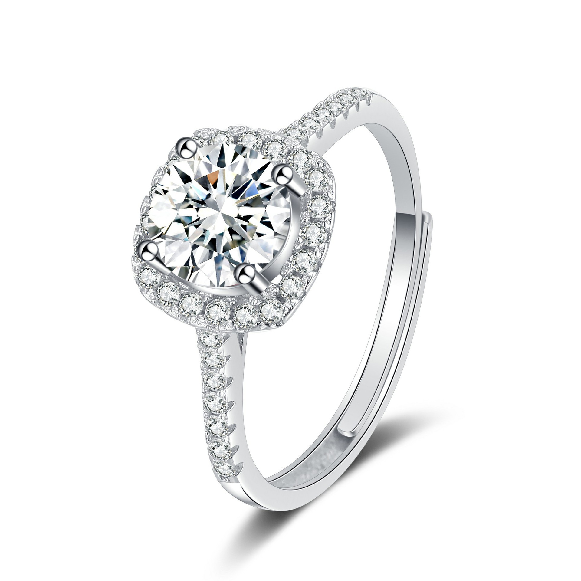 25:Square ring 1 (white diamond)