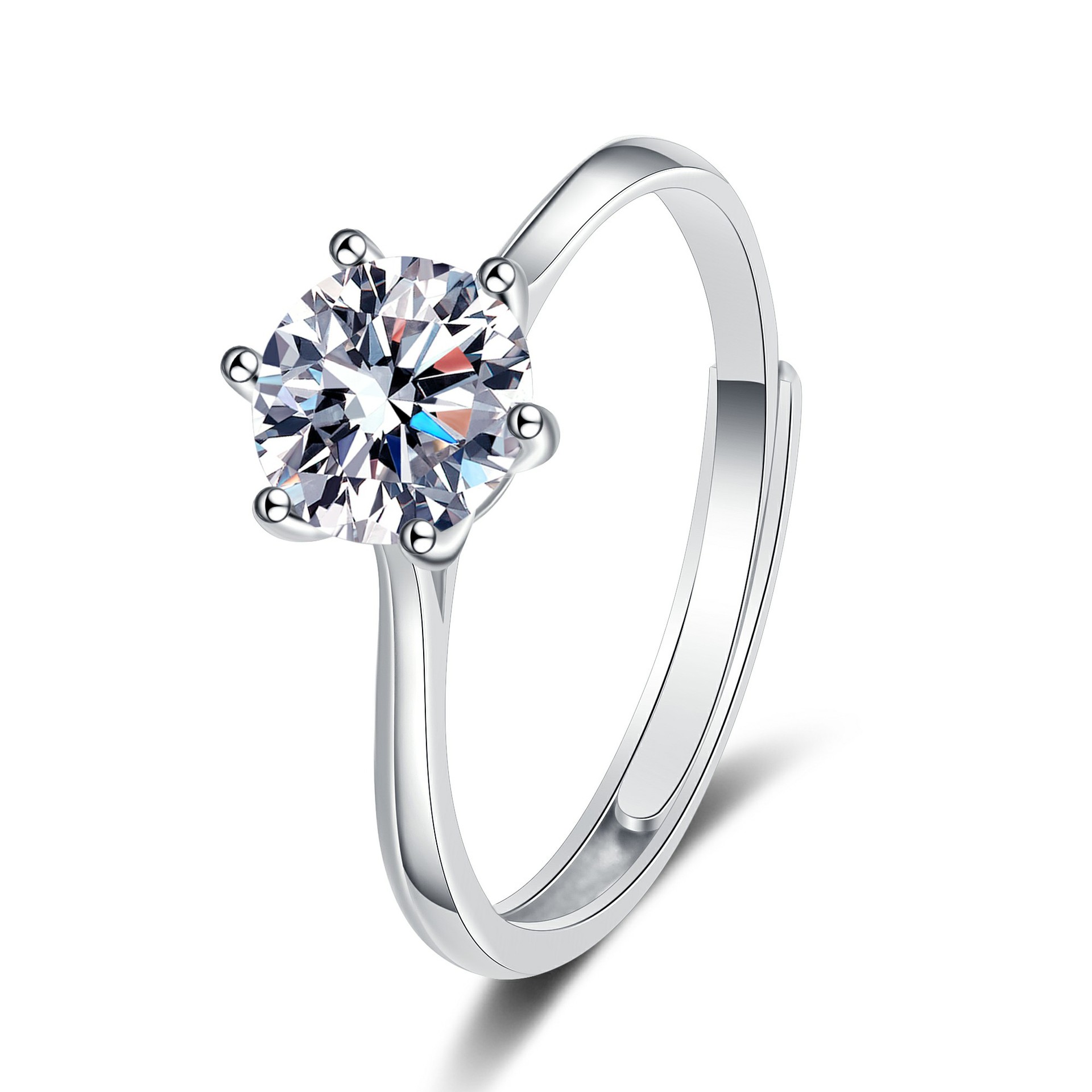 32:Zhou's Six Claw Same Ring (White Diamond)