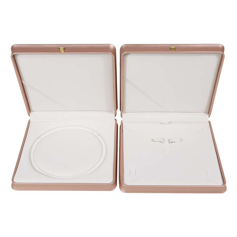 rose gold color pearl necklace box