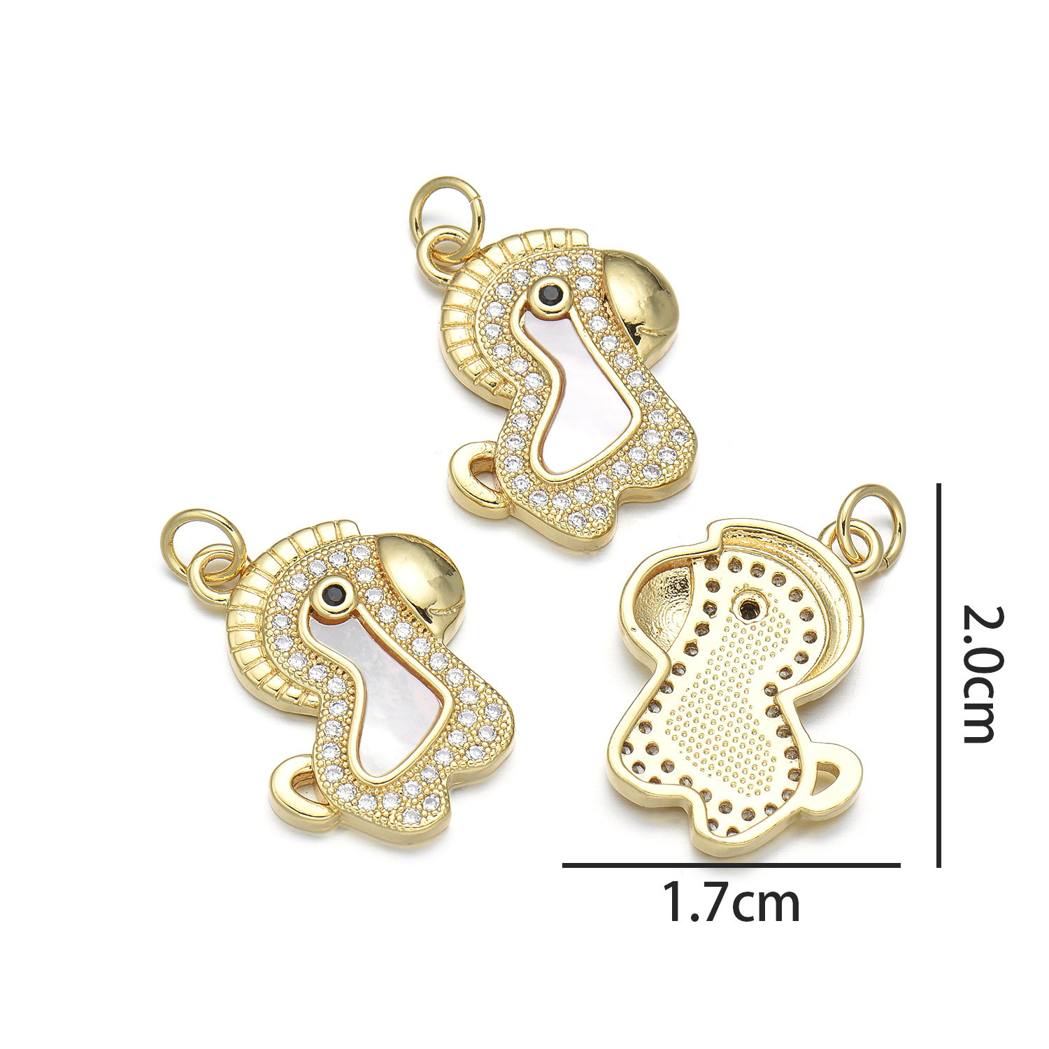 1:Pony pendant (natural shell)