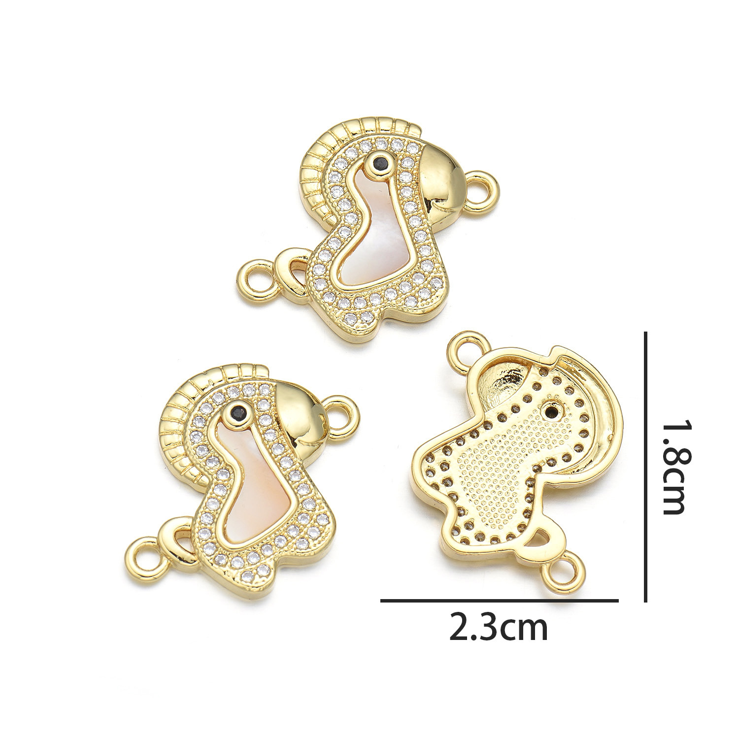 2:Pony hand (natural shell)