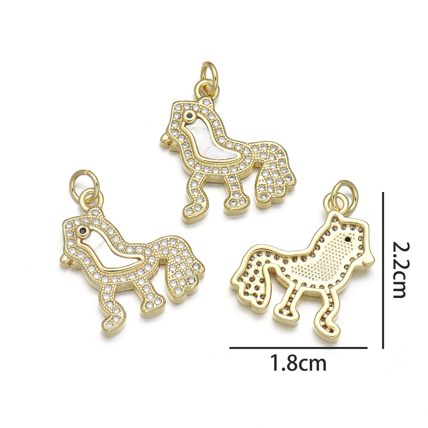 5:Rooster pendant (natural shell)