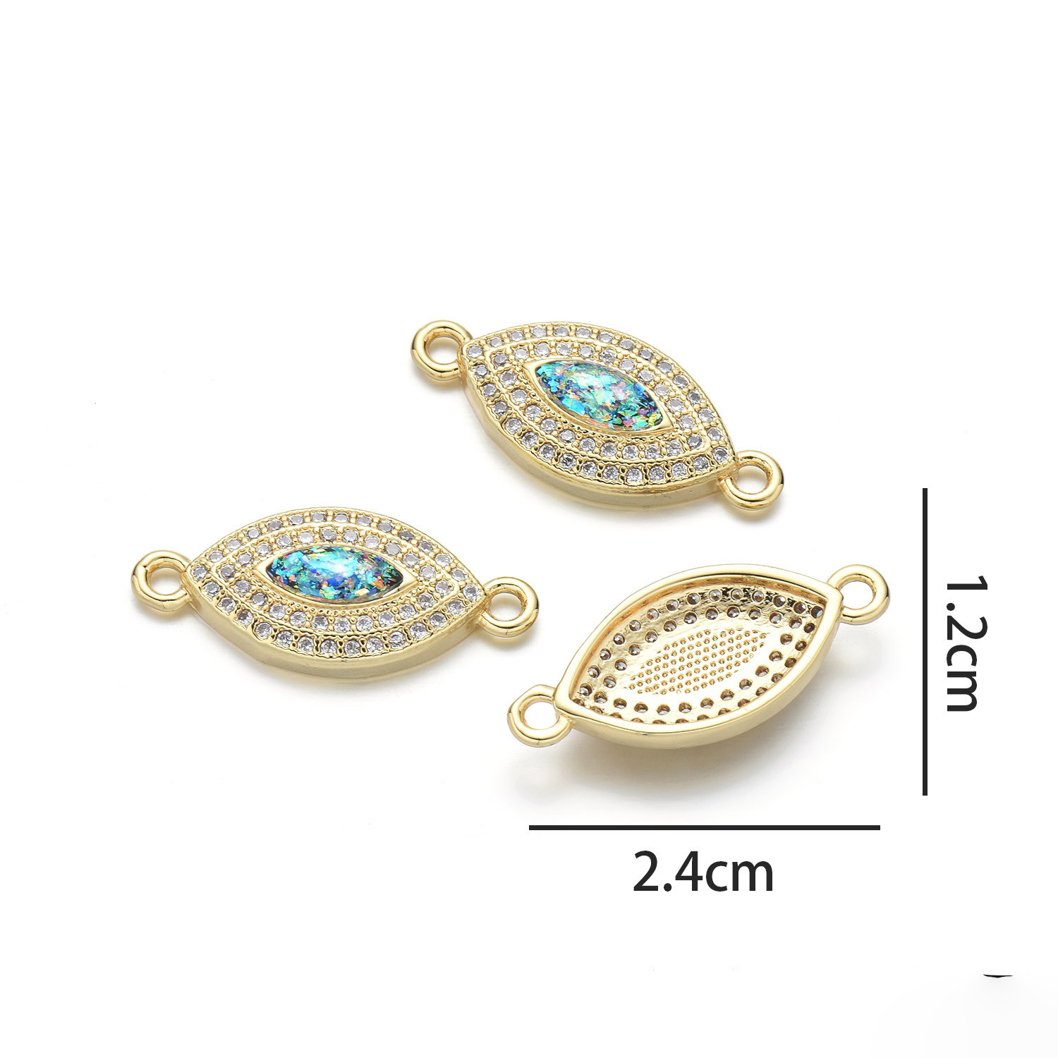 6:Leaf hand (Emerald dark green Opal)