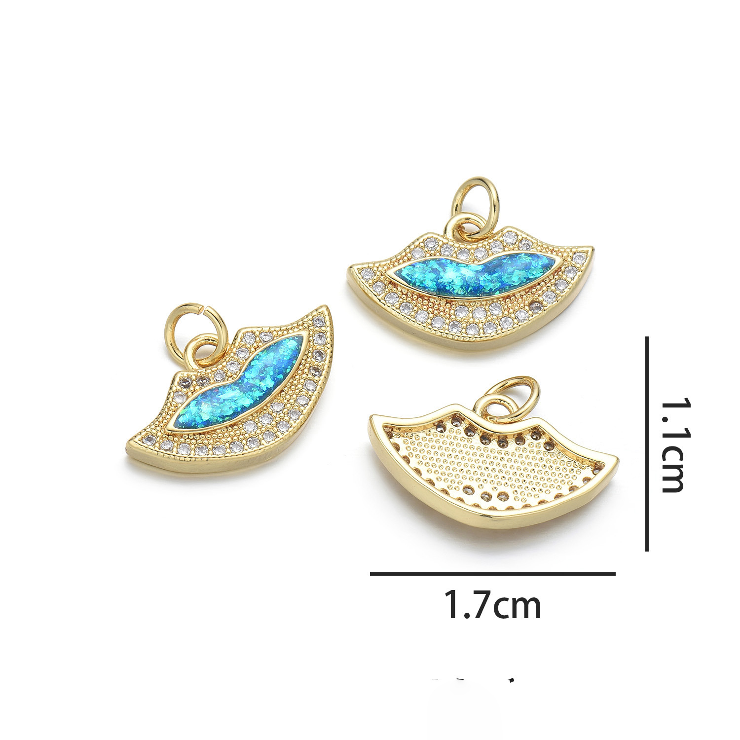 7:Lips (peacock blue opal)