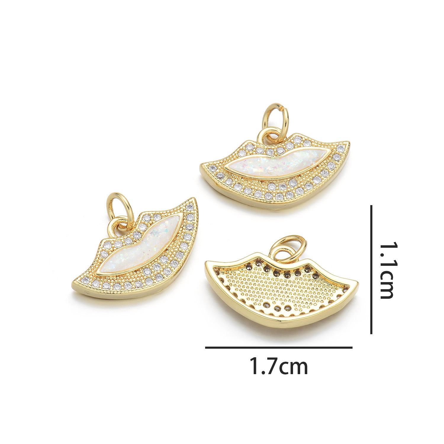 8:Lips (colorful pink opal)