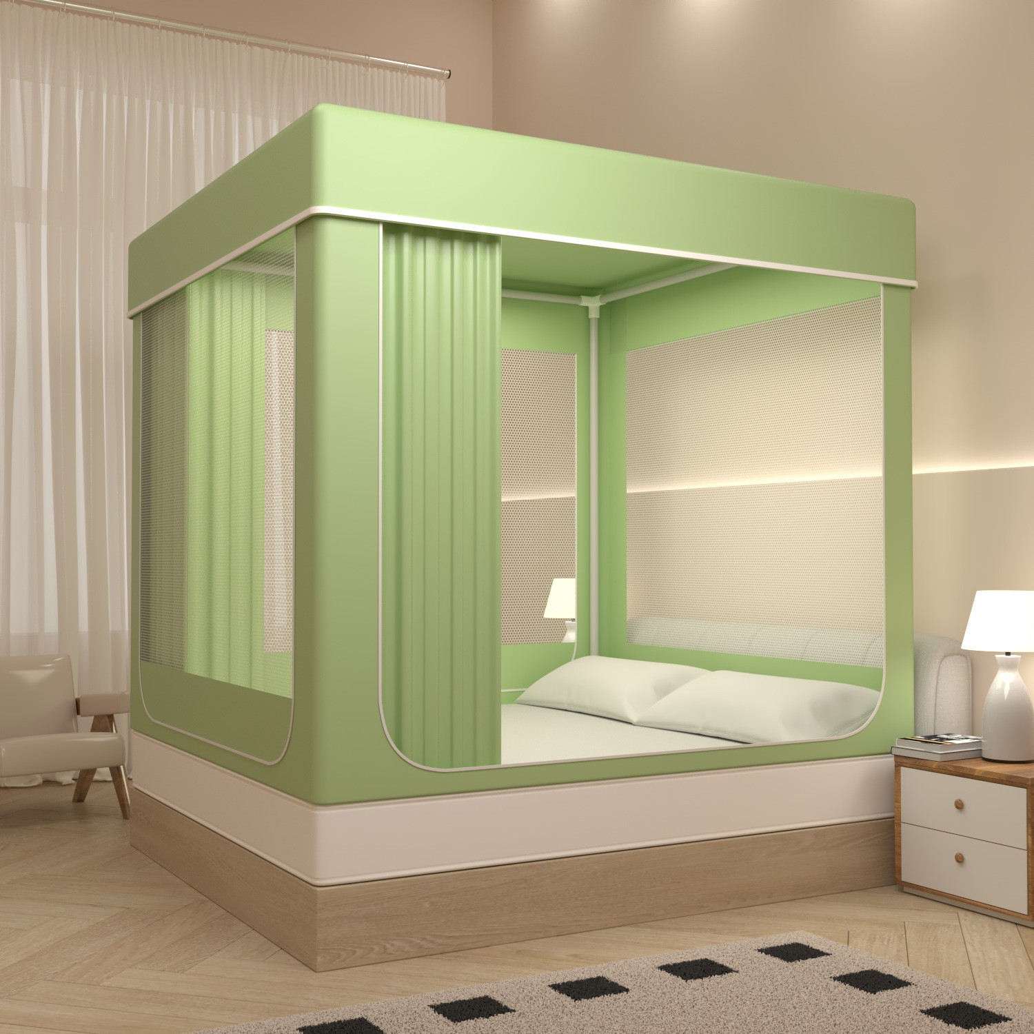 Fruit green with sunshade