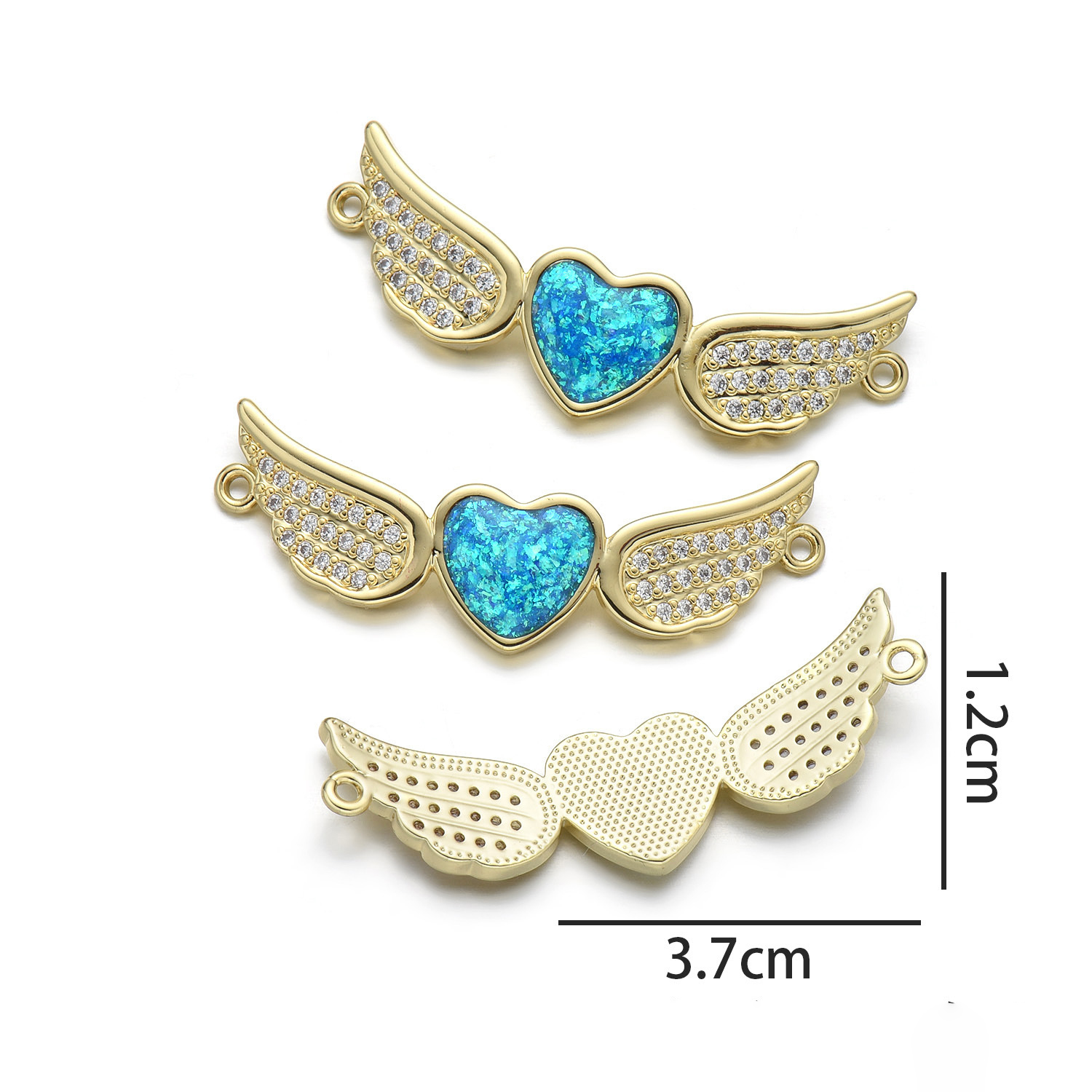 2:Wings Love (peacock blue opal)