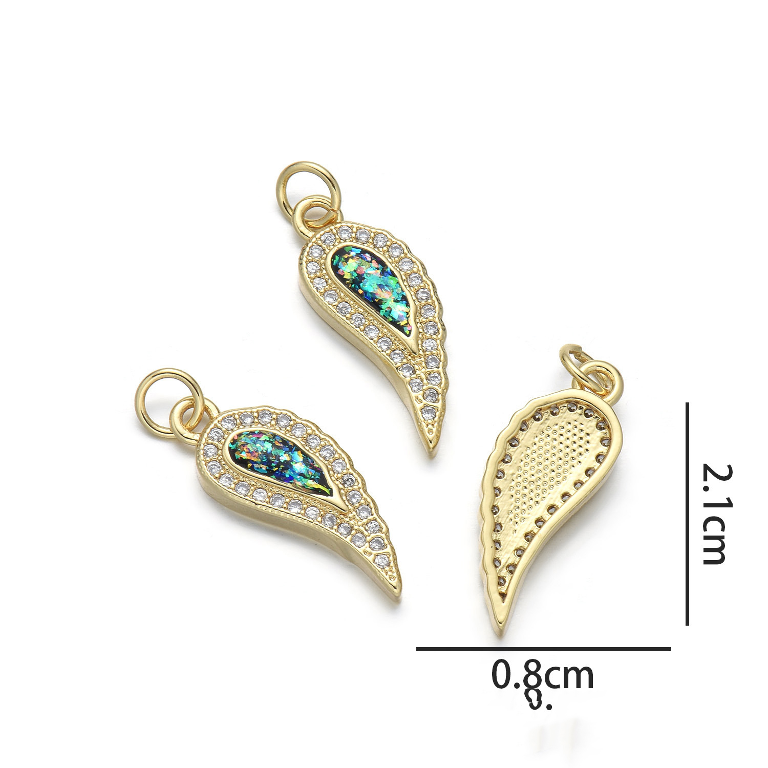 2:Pepper pendant (Emerald dark green Opal)