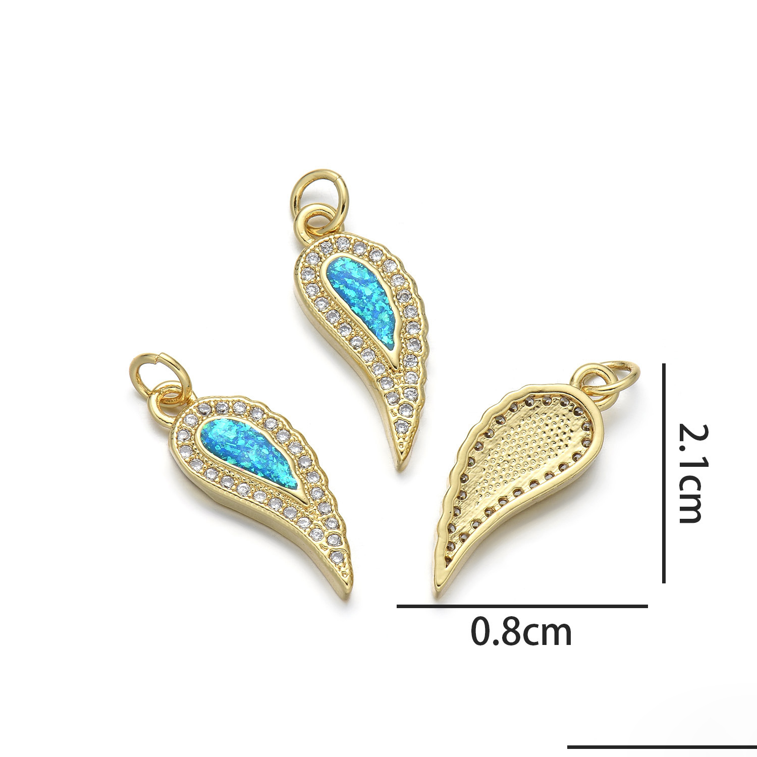 6:Pepper pendant (peacock blue opal)