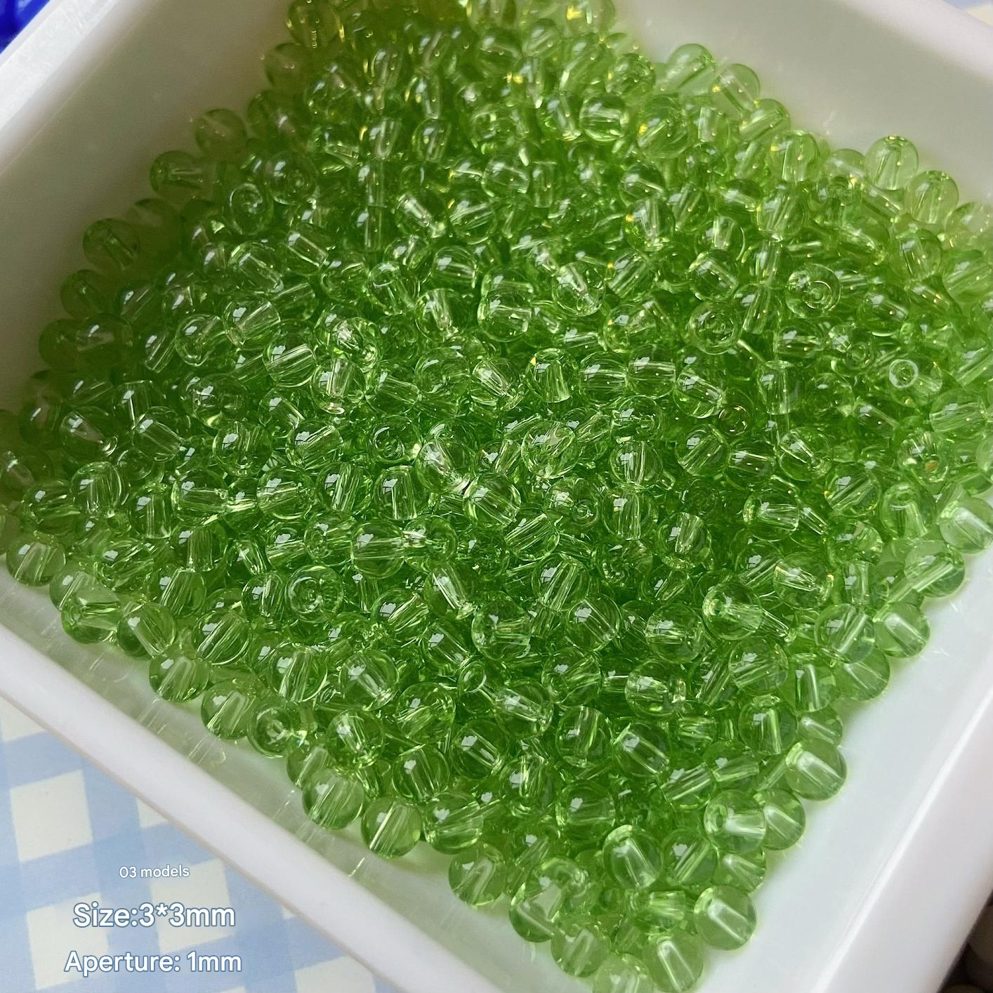 3:Model 03 green (about 80 pieces in 5g)