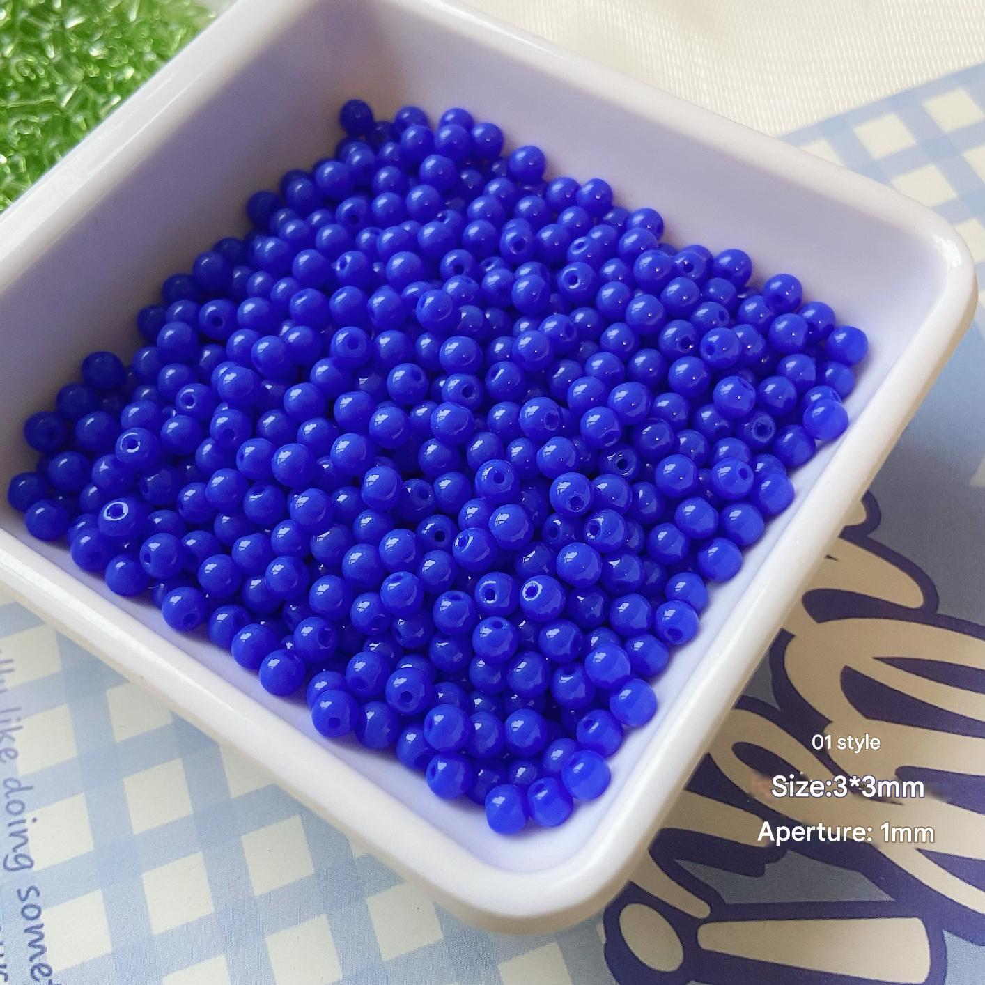 1:Style 01 dark blue (about 80 pieces in 5g)