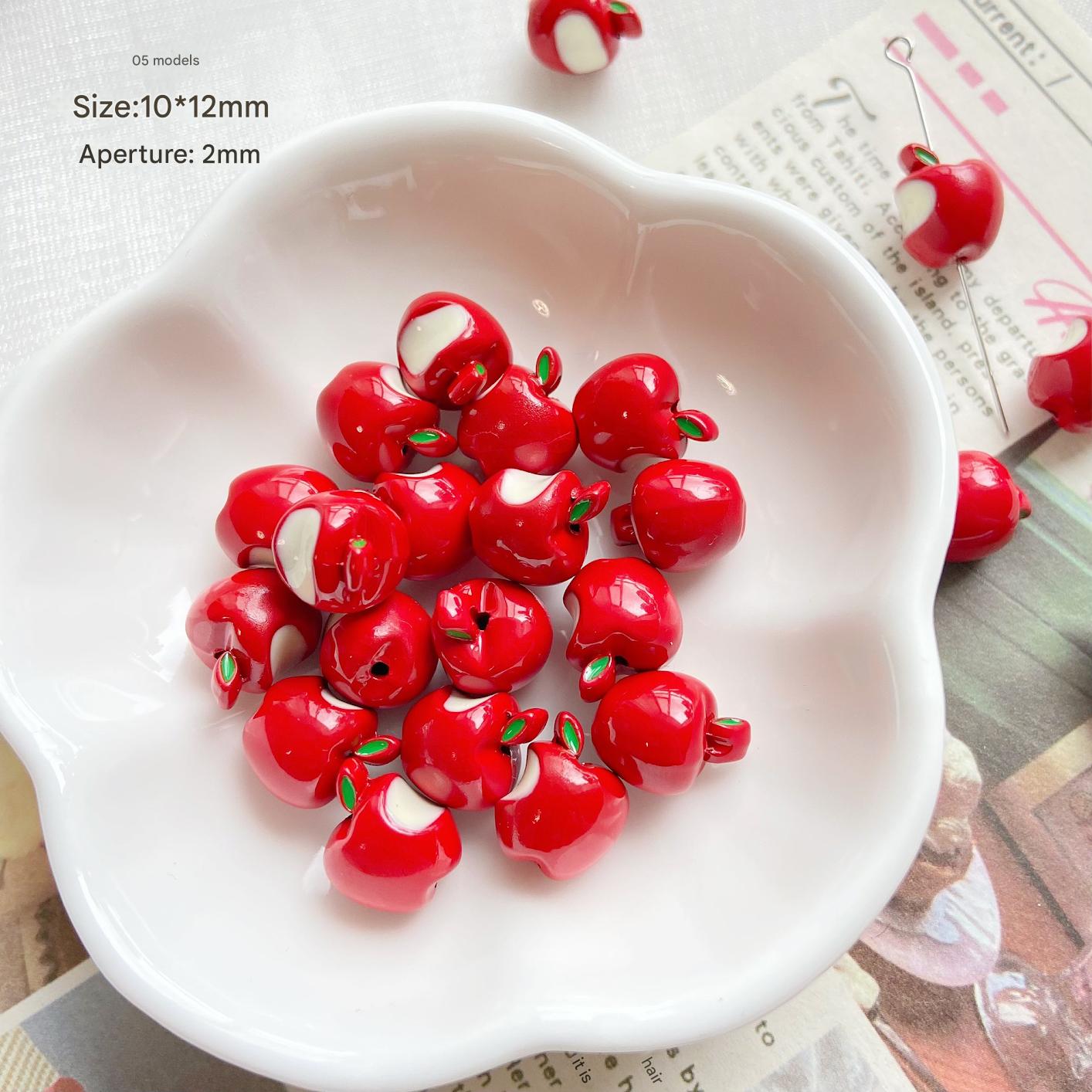 5:Style 05 red bitten apple (1 piece)