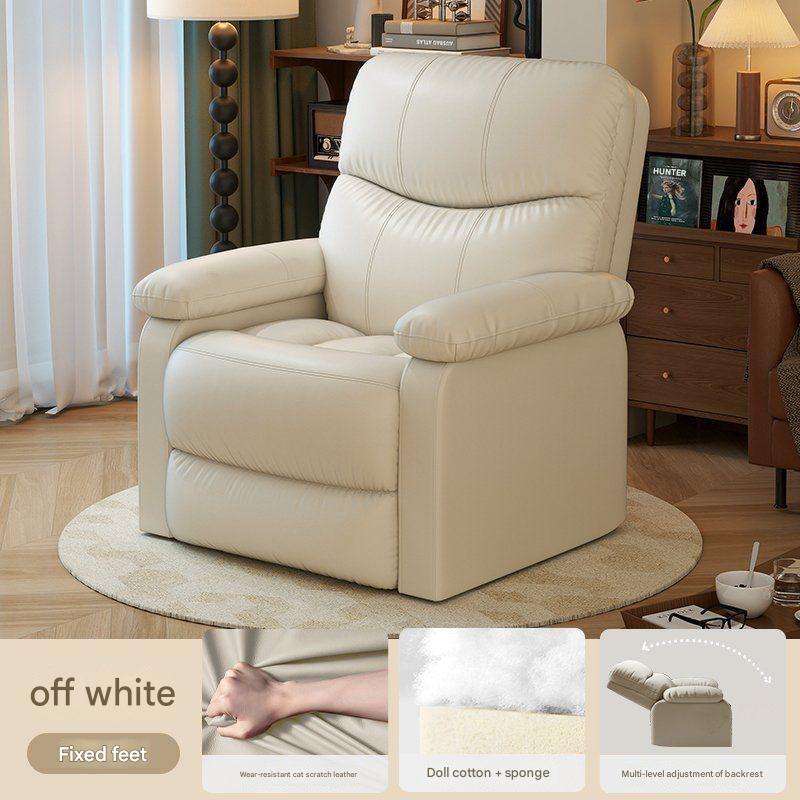 beige fixed chair
