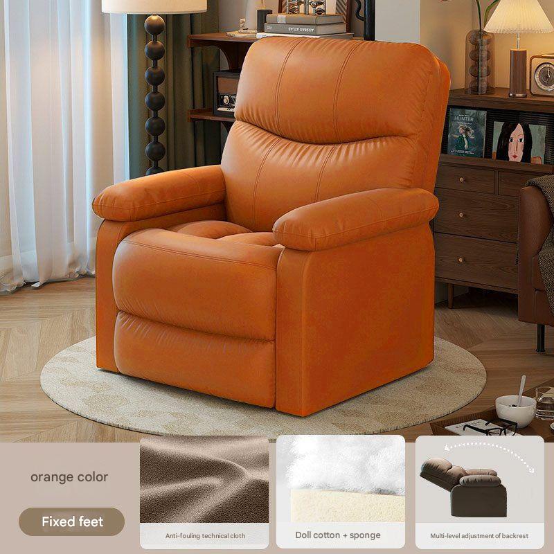 orange fixed chair