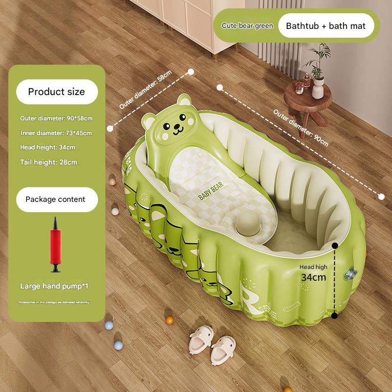 11/5000 Bear bathtub  hand pump  bath mat