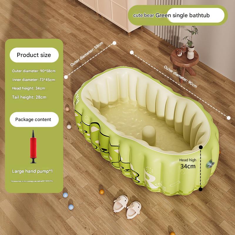 Bear bathtub   hand pump