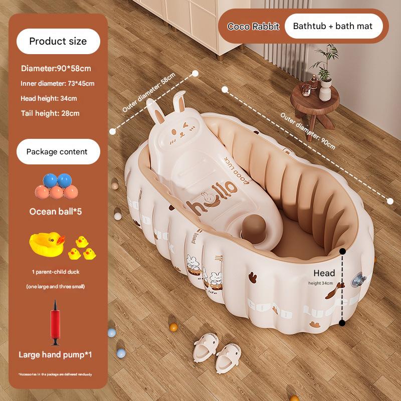 Little Rabbit Bathtub Toy Gift Package   Bath Pad