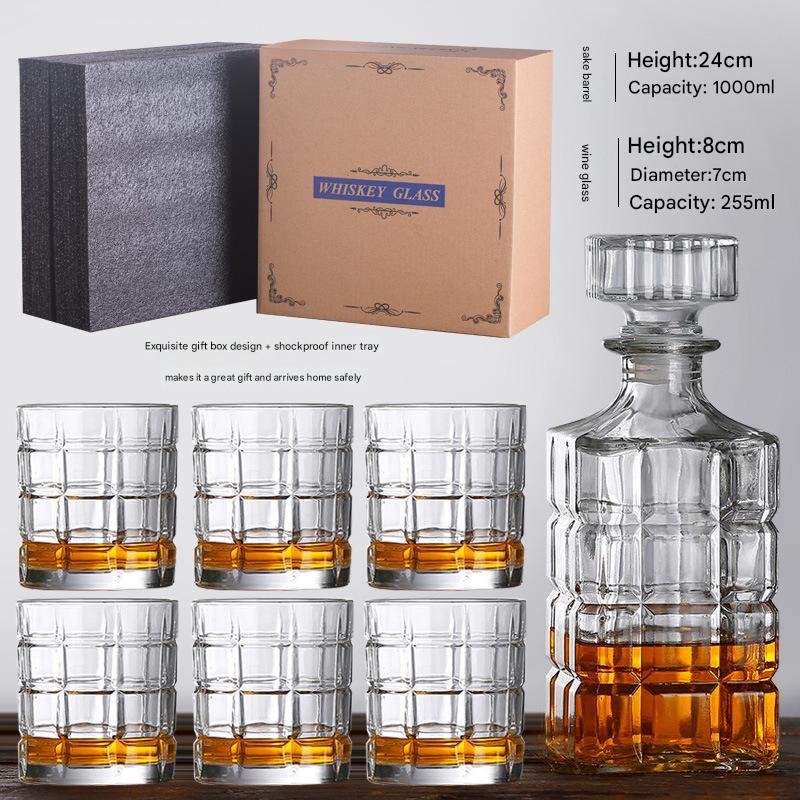 Square wine with 6 cubes