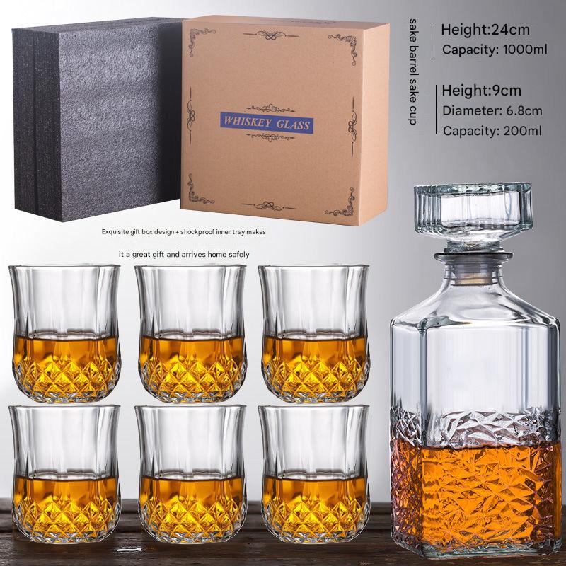 Half Diamond wine with 6 round drill cups