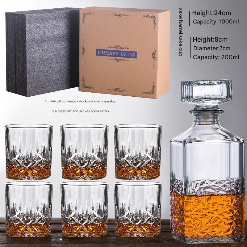 Half Diamond wine with 6 Diamond cups