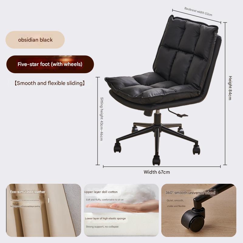 Obsidian Black - faux leather - Five-star feet