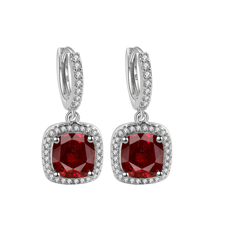7:Red corundum [July] White Gold
