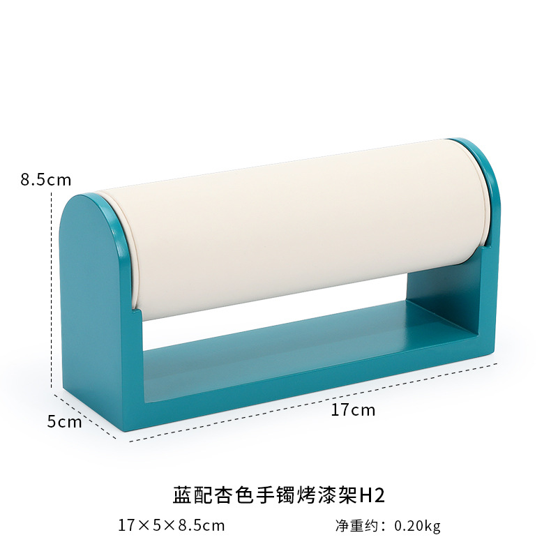 Blue background   beige white surface large bracel