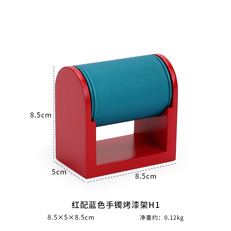 Red background   blue surface small size bracelet