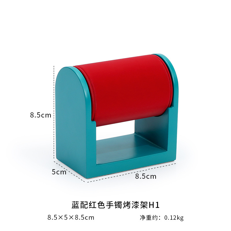 Blue background   red surface small size bracelet