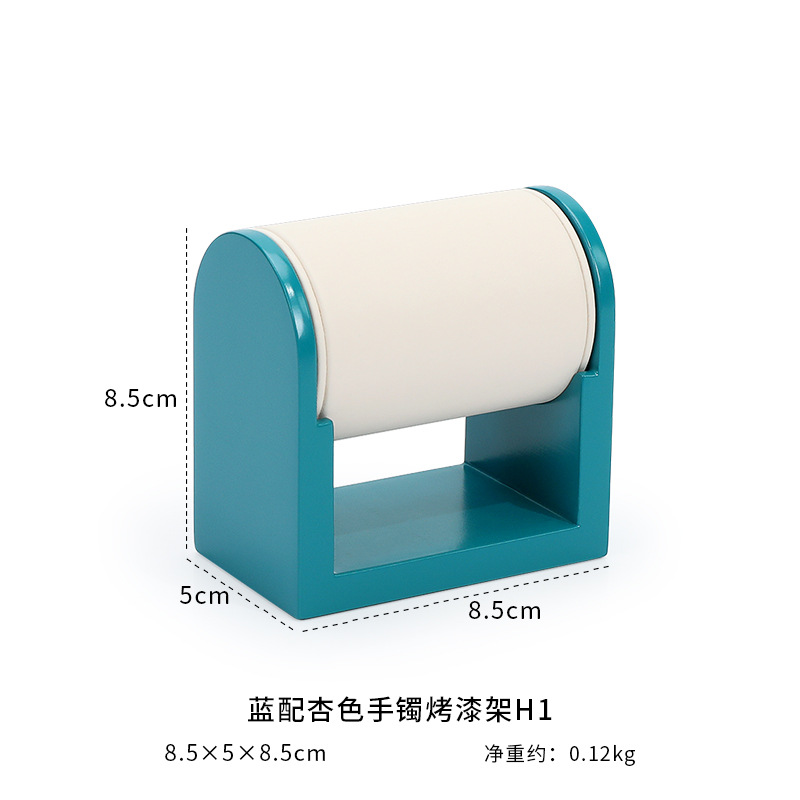 Blue background   beige white surface small size b