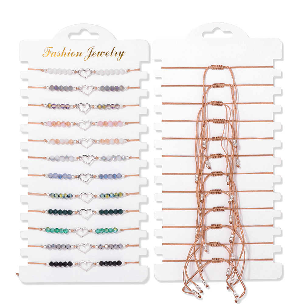 24:12PCS love crystal bracelet