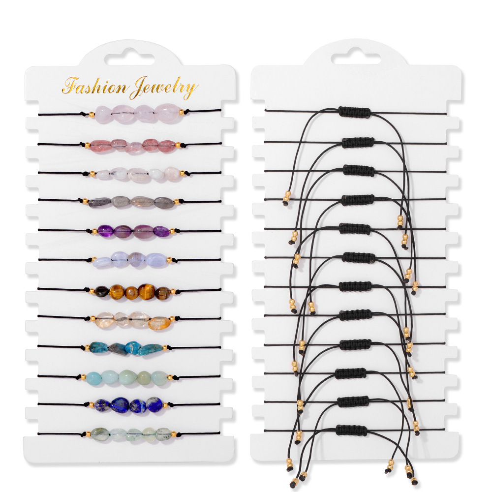 28:12pcs random woven bracelet