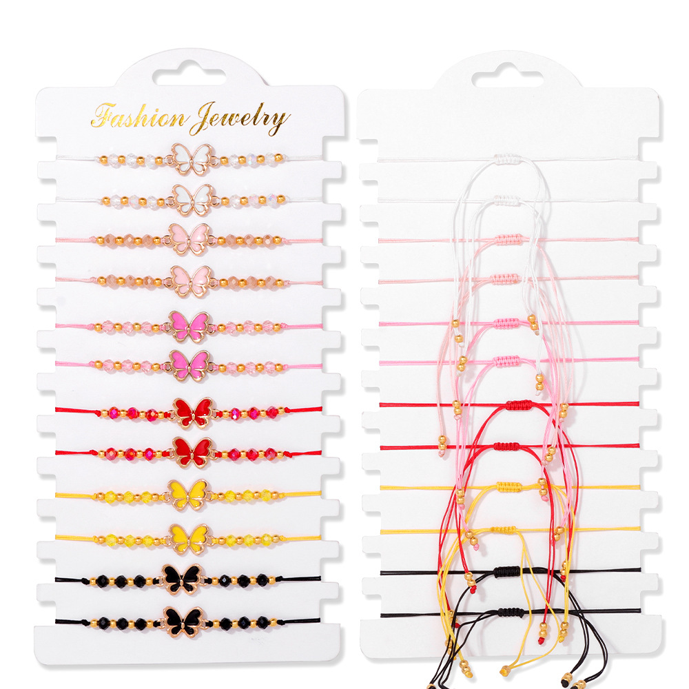 29:12pcs butterfly crystal bracelet