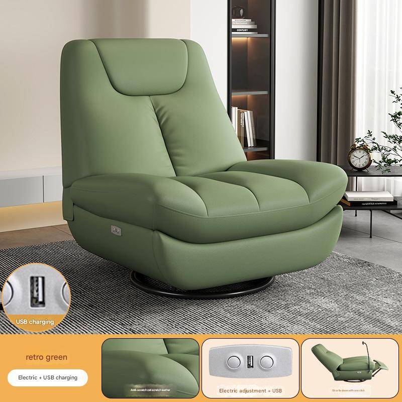 retro green-electric sitting and lying USB