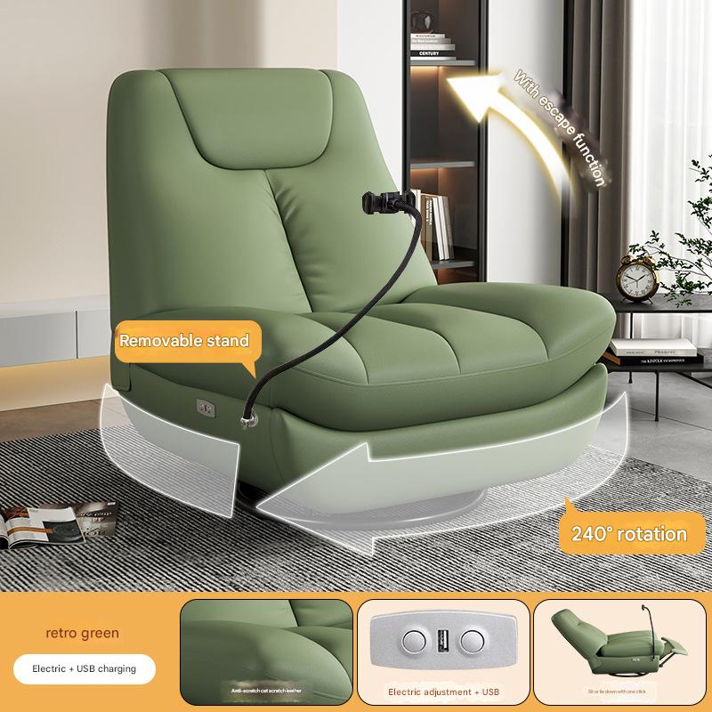 Retro Green-Electric Sit, Lit, Turn and Shake Mobile Phone Bracket USB