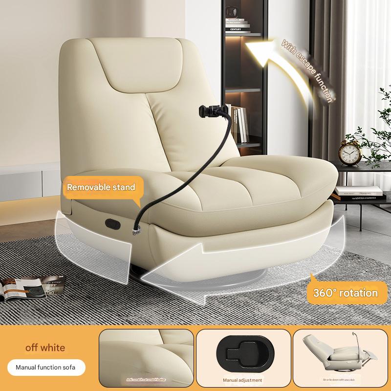 Beige-Manual Sit, Lit, Turn and Shake Mobile Phone Bracket