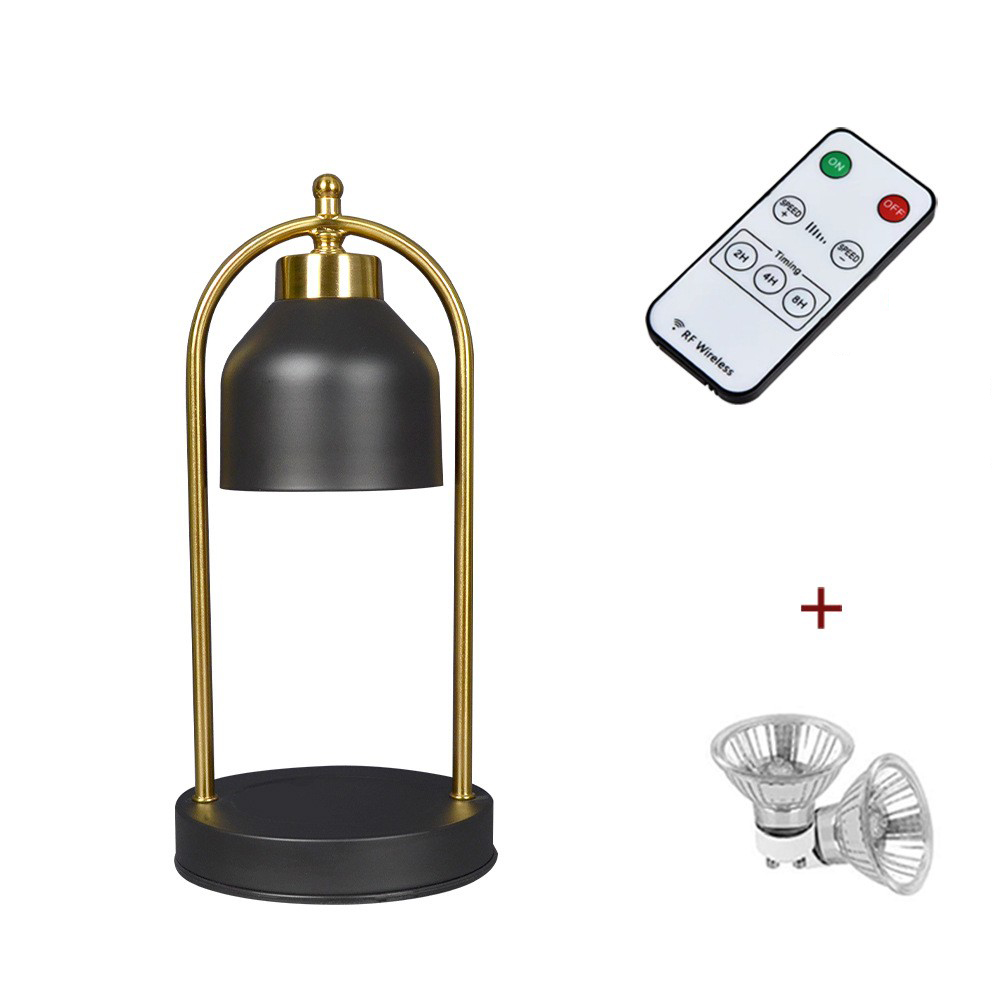 Black   multifunctional wireless remote control   2 light bulbs