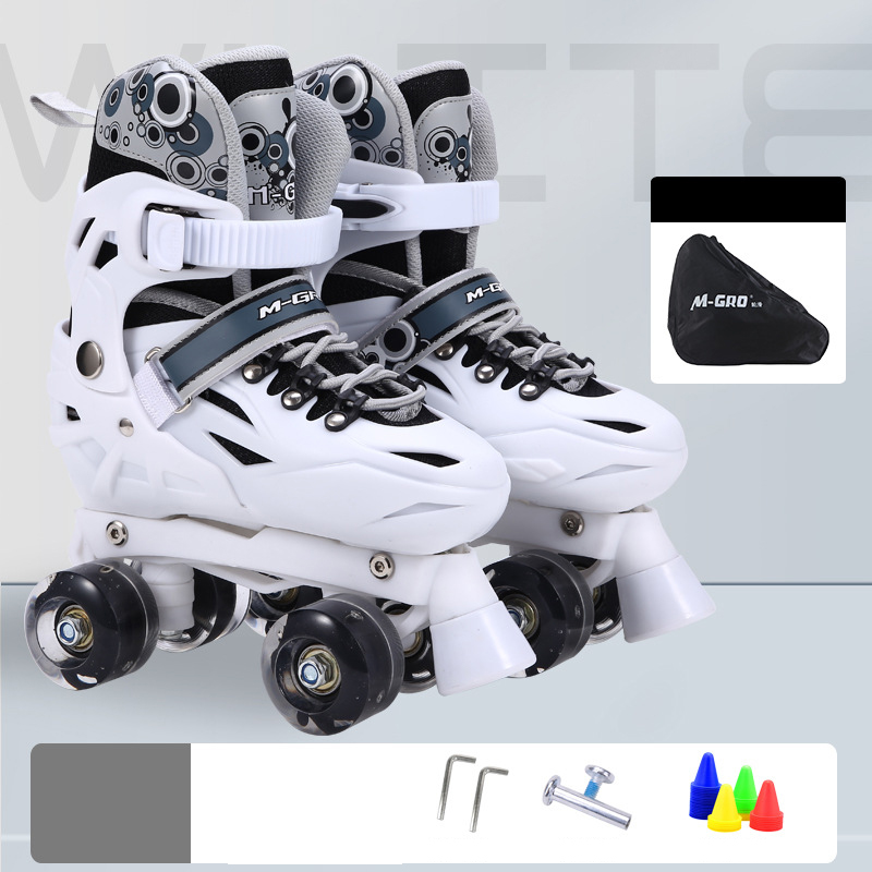 White Quad Roller Skate