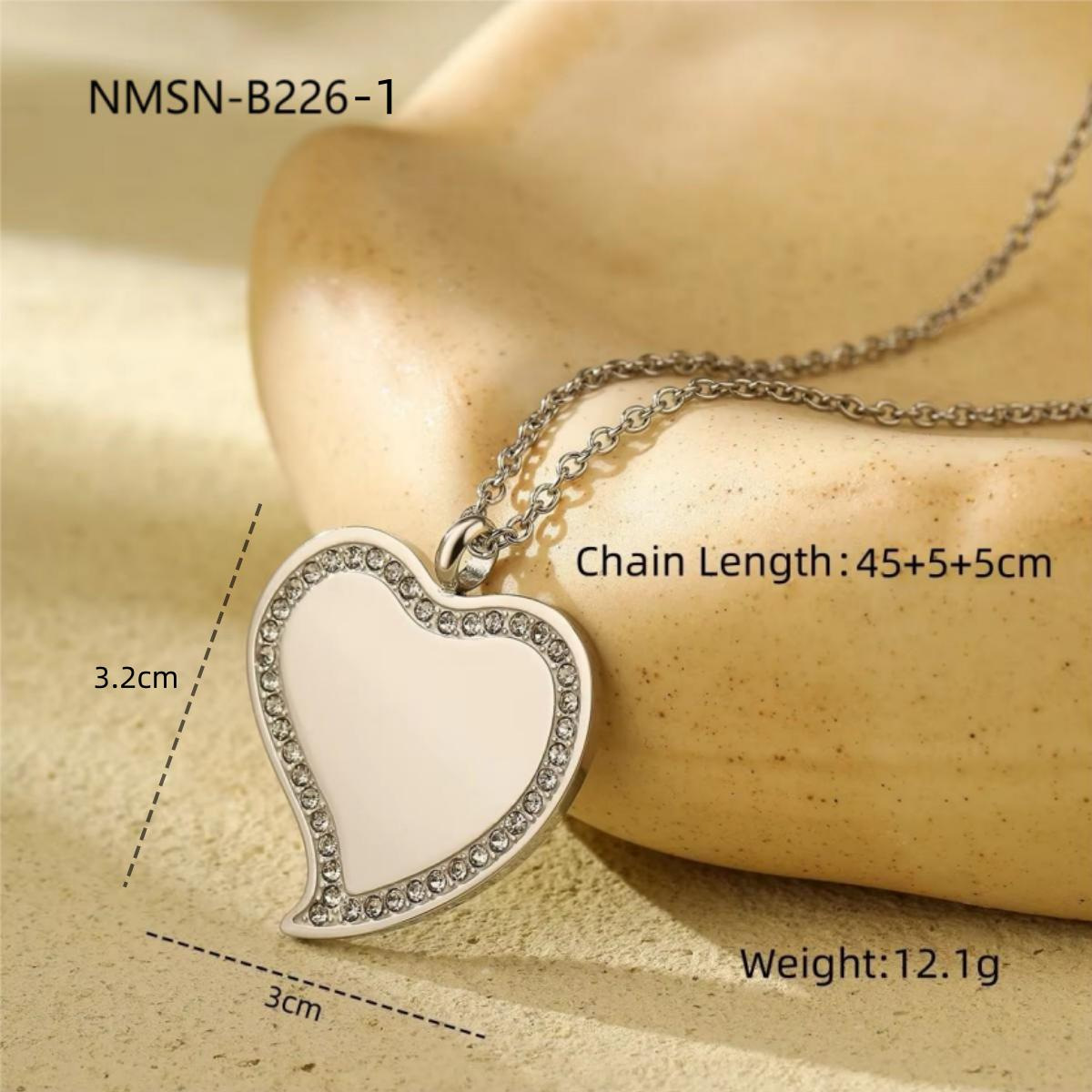 4:Nmsn-b226-1 partial heart-shaped steel color