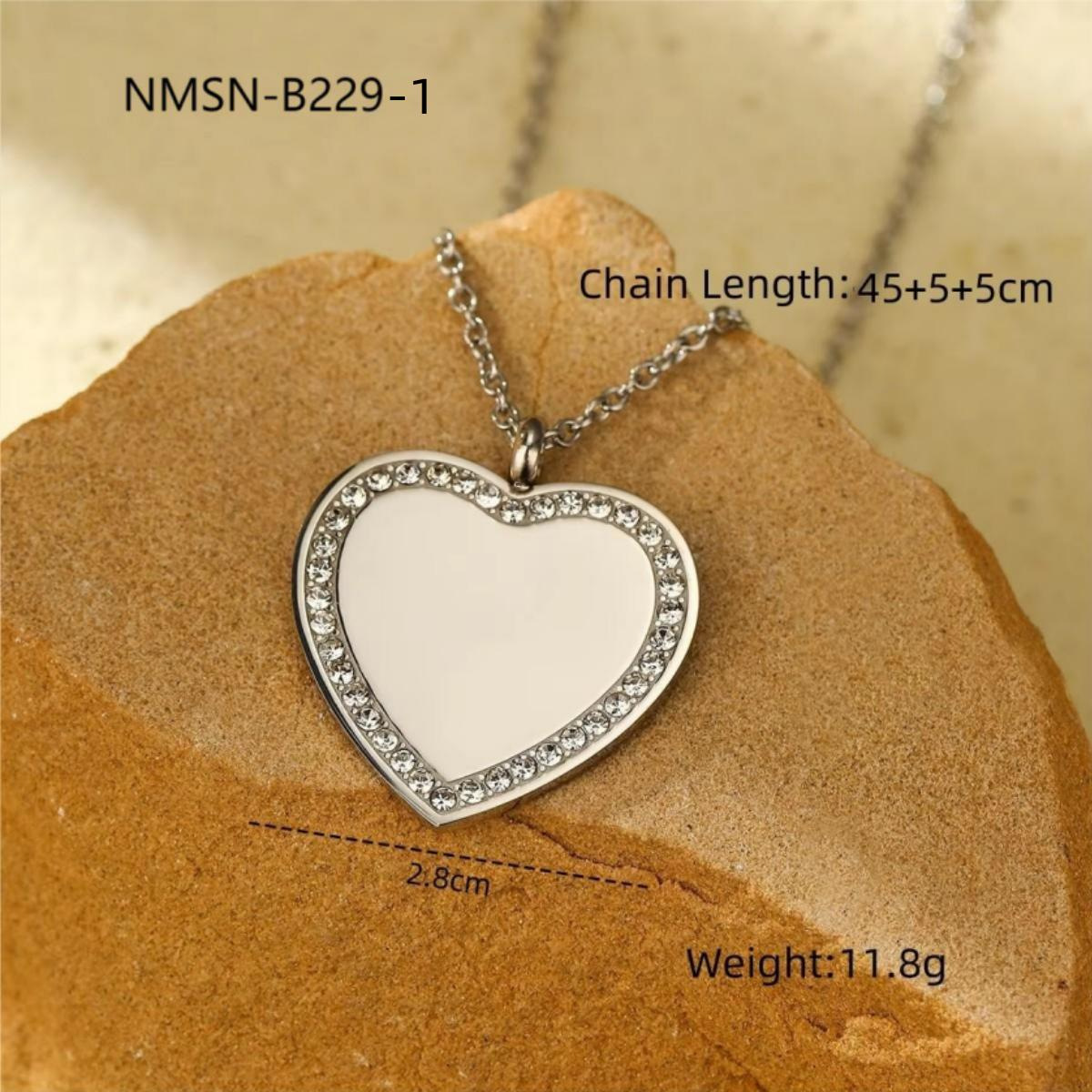 5:Nmsn-b229-1 love-shaped steel color
